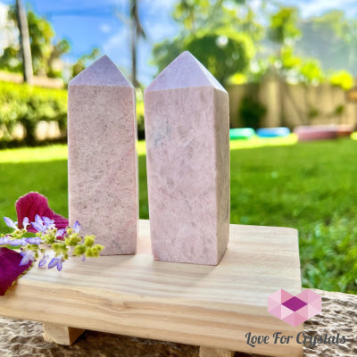 Rhodochrosite Obelisk Tower (Argentina) Crystal Point