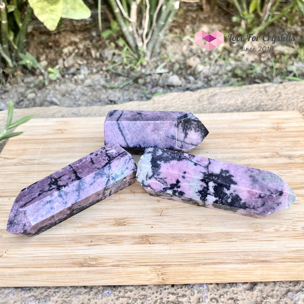 Rhodonite Points (Brazil) Standing