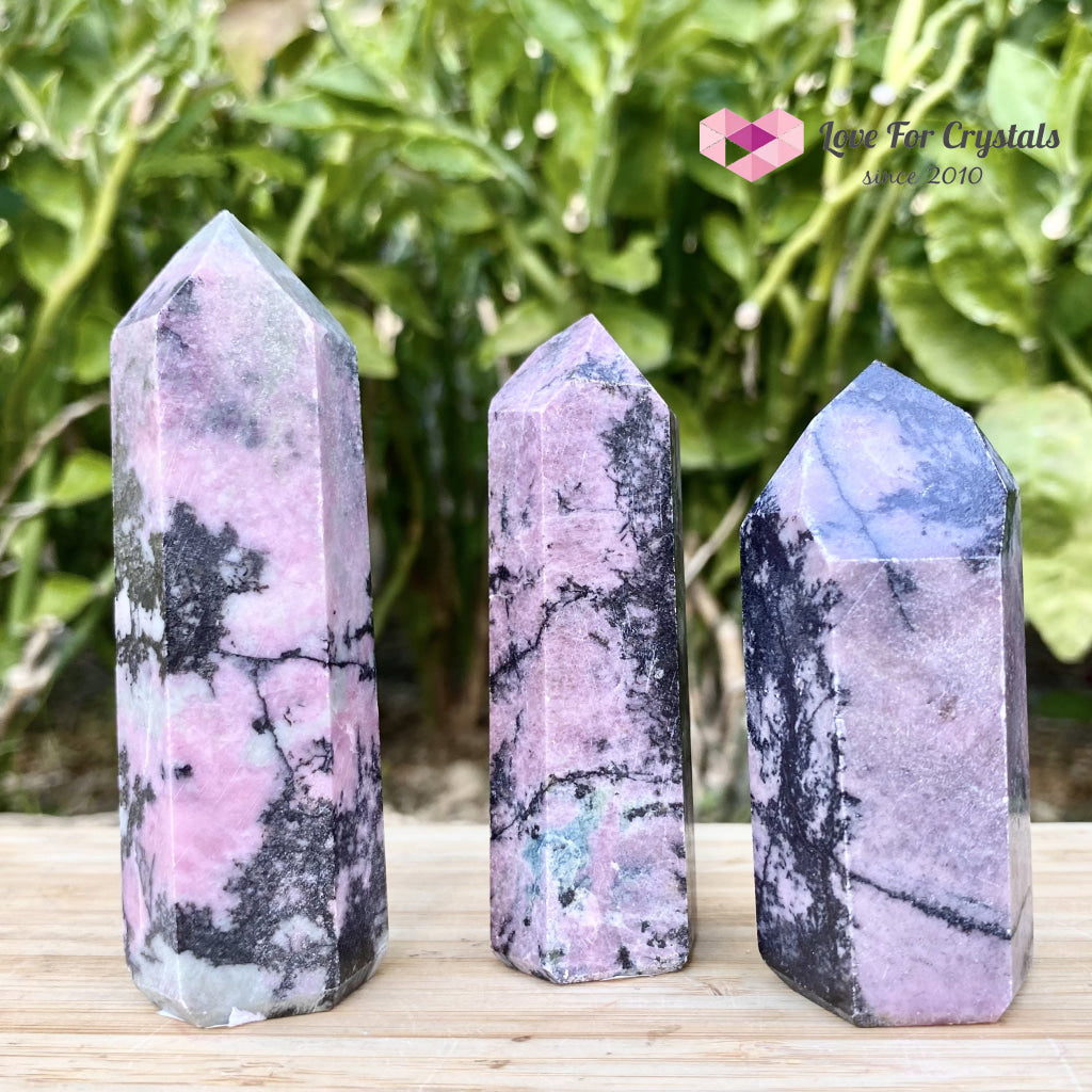 Rhodonite Points (Brazil) Standing