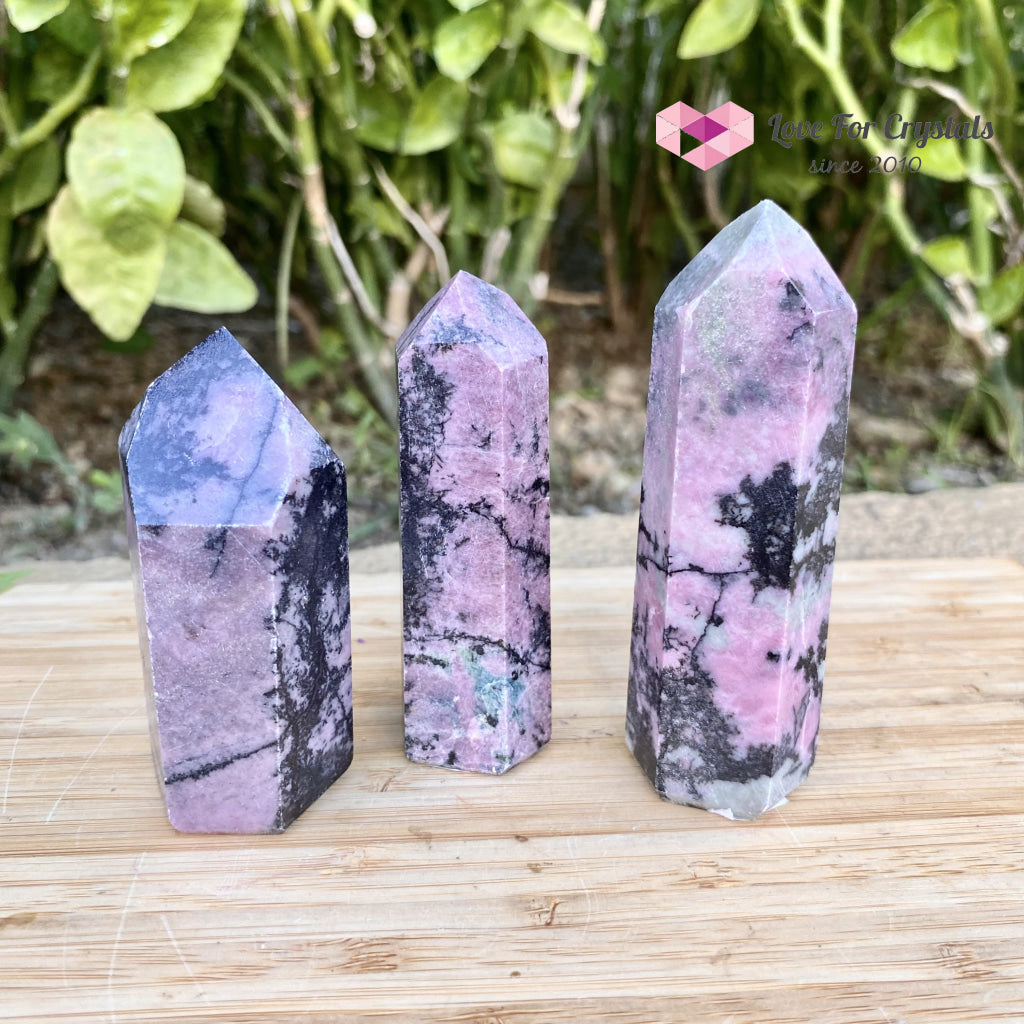 Rhodonite Points (Brazil) Standing