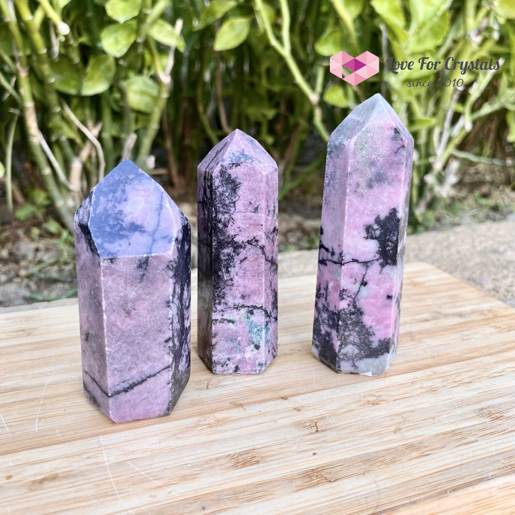 Rhodonite Points (Brazil) Standing