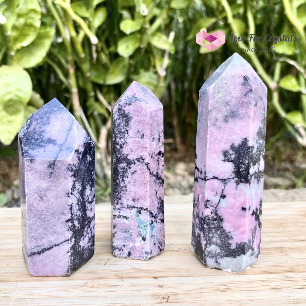 Rhodonite Points (Brazil) Standing
