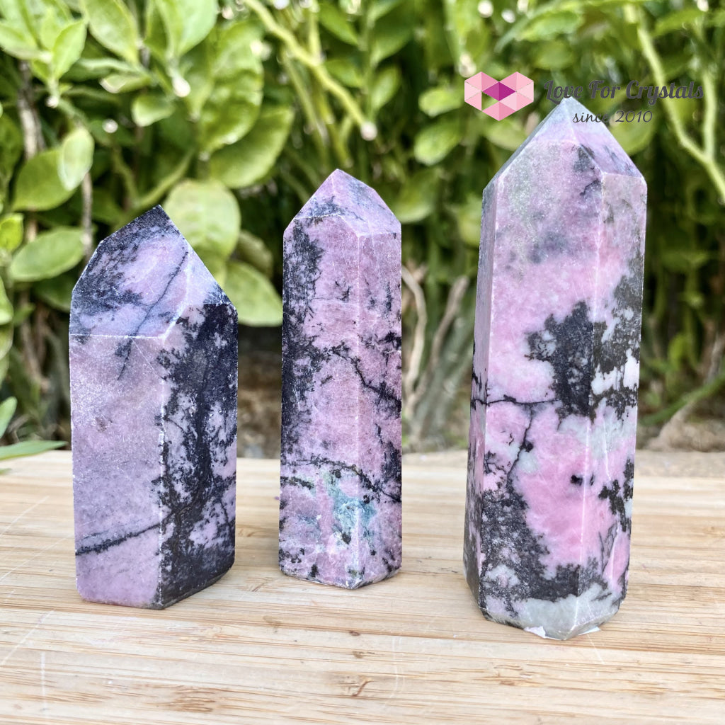 Rhodonite Points (Brazil) Standing