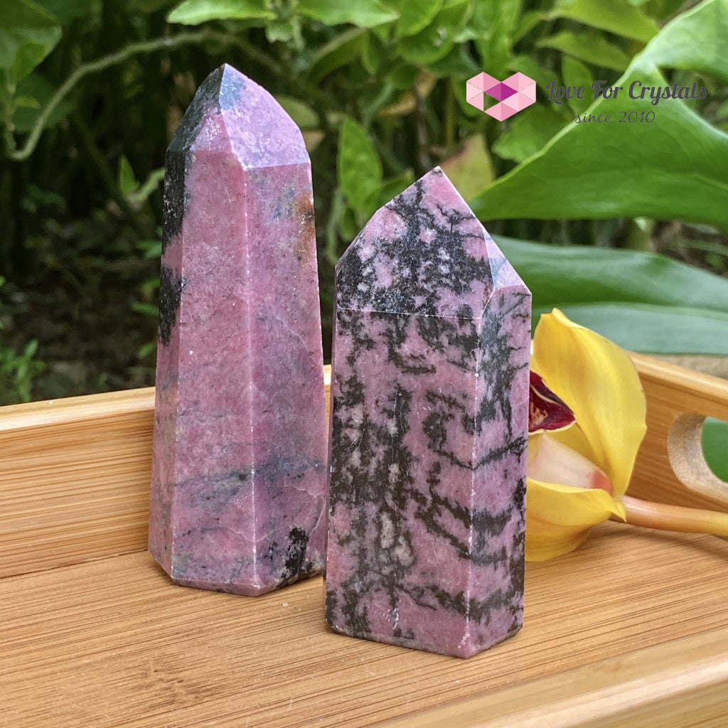 Rhodonite Points (Brazil) Standing