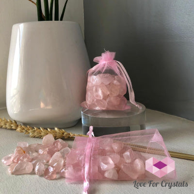 Rose Quartz Crystal Chips (100Gms)