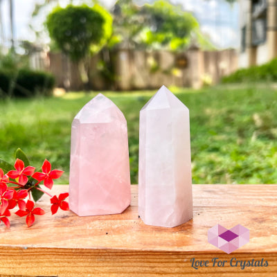 Rose Quartz Crystal Point (Brazil) Standing Points