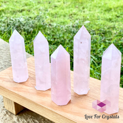 Rose Quartz Crystal Point (Brazil) Standing Points