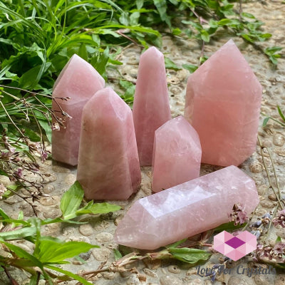 Rose Quartz Crystal Point (Brazil) Standing Points