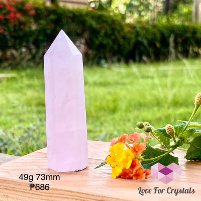 Rose Quartz Crystal Point (Brazil) Standing Points