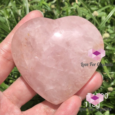 Rose Quartz Heart (Brazil) 113G 65Mm Hearts
