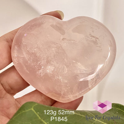 Rose Quartz Heart (Brazil) 123G 52Mm Hearts