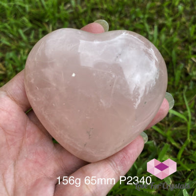 Rose Quartz Heart (Brazil) 156G 65Mm Hearts