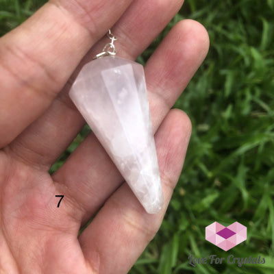 Rose Quartz Pendulum (Brazil) 30-40Mm Photo 7