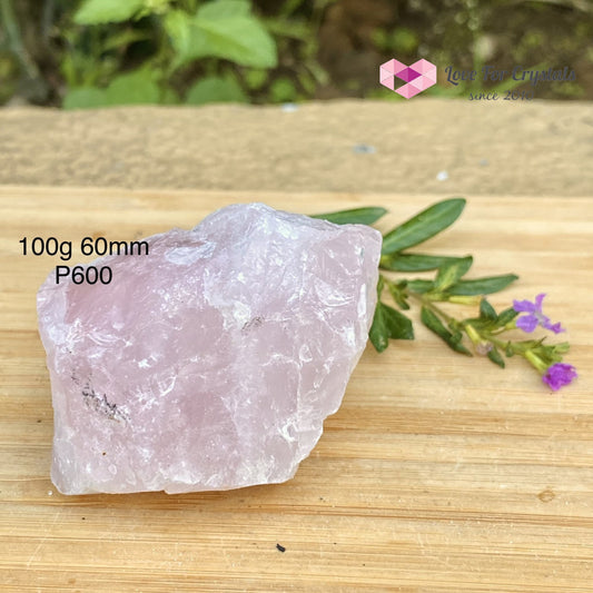 Rose Quartz Raw (Brazil) 100G 60Mm