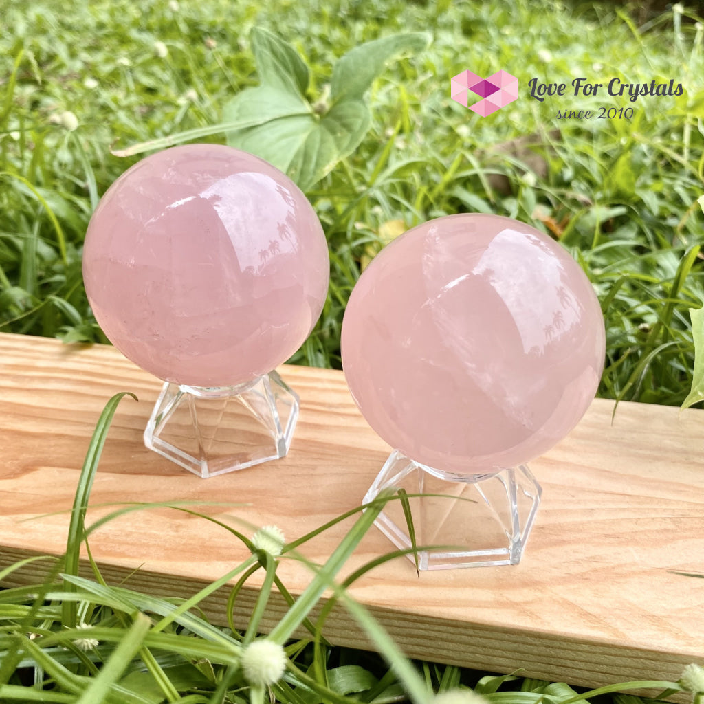 Rose Quartz Sphere (Aaa Grade) Brazil