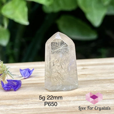 Rutilated Quartz Standing Mini Points 5G 22Mm