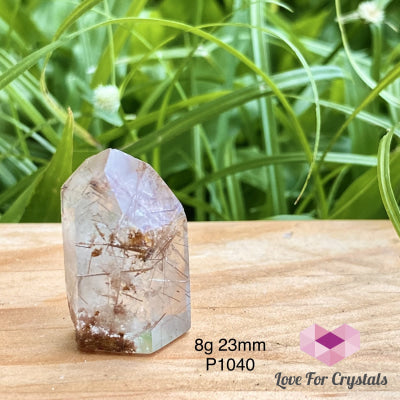 Rutilated Quartz Standing Mini Points 8G 23Mm