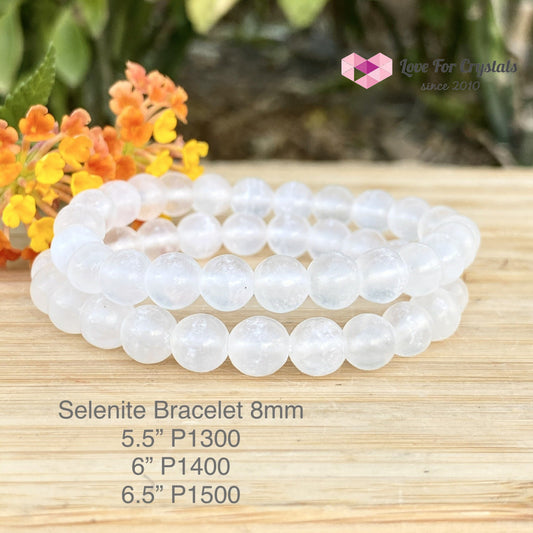Selenite Bracelet (Aura Cleanser) 8Mm