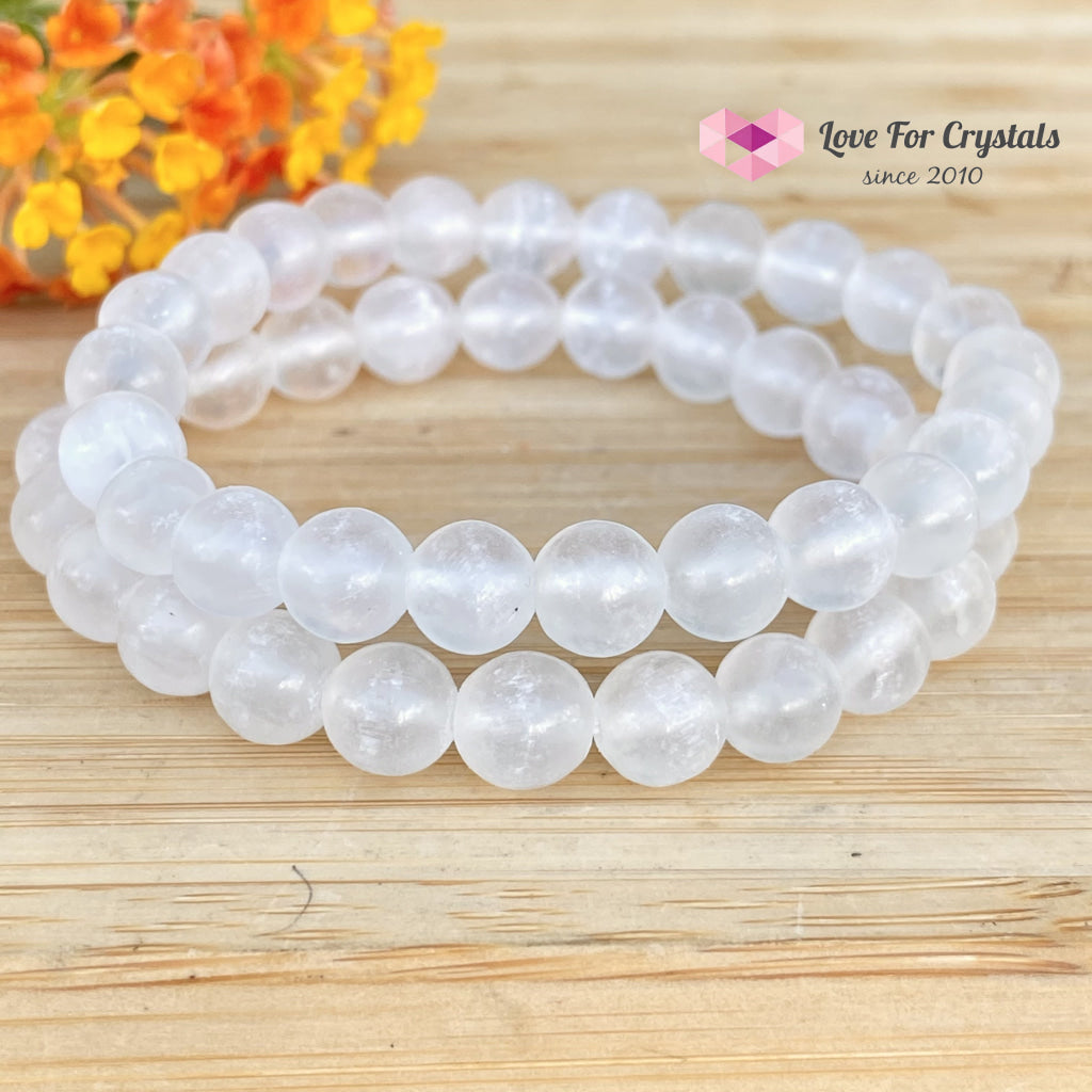 Selenite Bracelet (Aura Cleanser) 8Mm