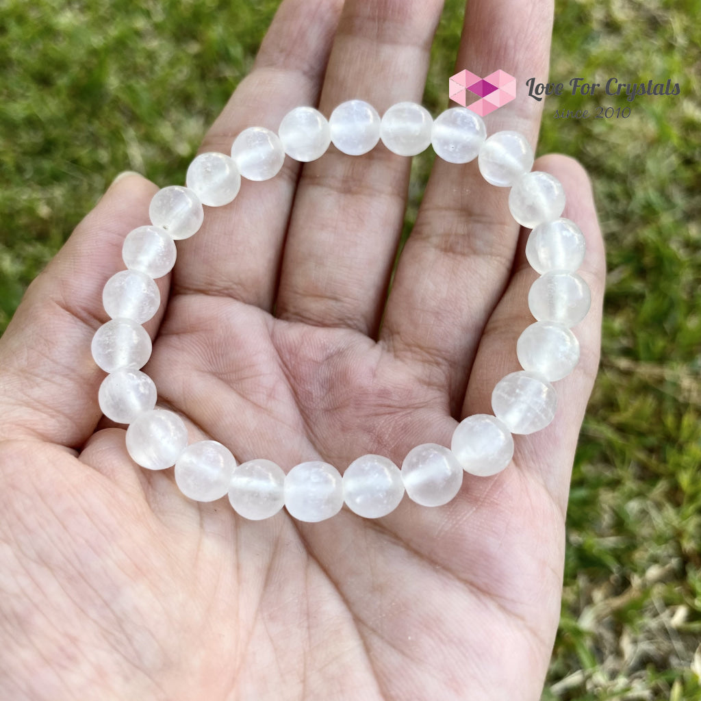 Selenite Bracelet (Aura Cleanser) 8Mm