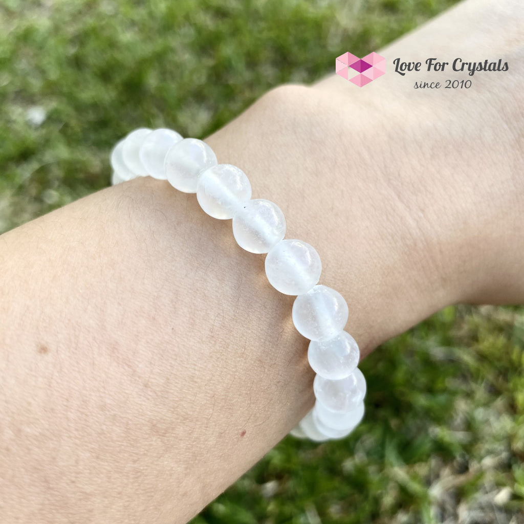 Selenite Bracelet (Aura Cleanser) 8Mm 5.5