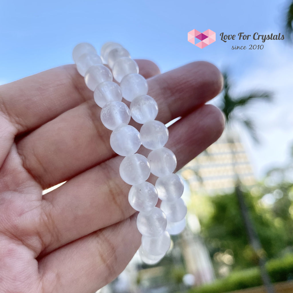 Selenite Bracelet (Aura Cleanser) 8Mm 6.5