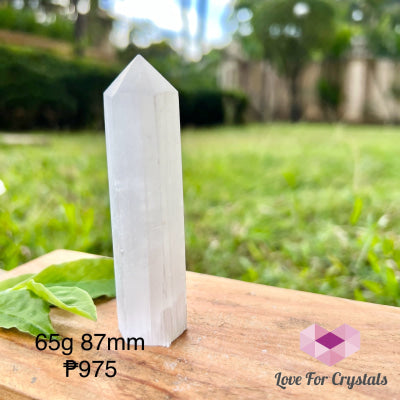 Selenite Pencil Points (Morocco) 65G 87Mm Crystal Point