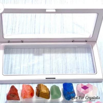 Selenite Wand Stick With 7 Chakra Raw Stones Gift Set Crystal
