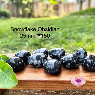 Snowflake Obsidian Tumbled Stones