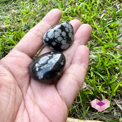 Snowflake Obsidian Tumbled Stones 25Mm