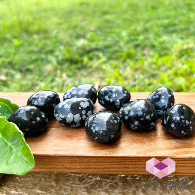 Snowflake Obsidian Tumbled Stones