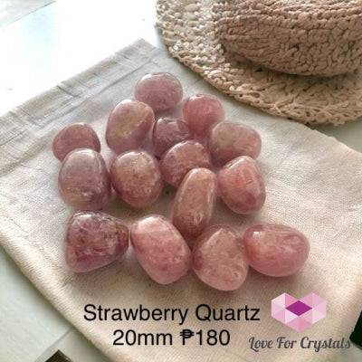 Strawberry Quartz Tumbled Stones