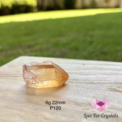 Tangerine Lemurian Points (Brazil) 6G 22Mm Crystal