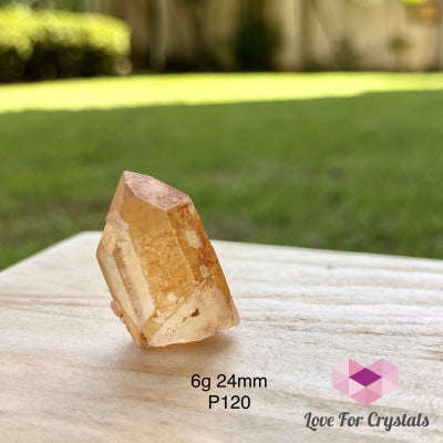 Tangerine Lemurian Points (Brazil) 6G 24Mm Crystal