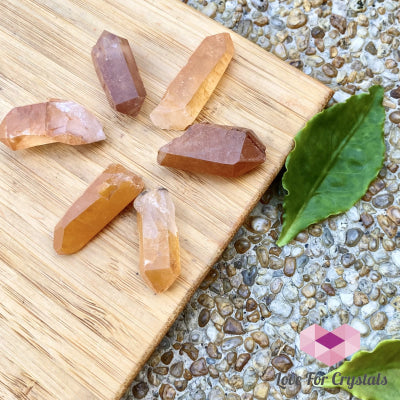 Tangerine Lemurian Points (Brazil) Crystal