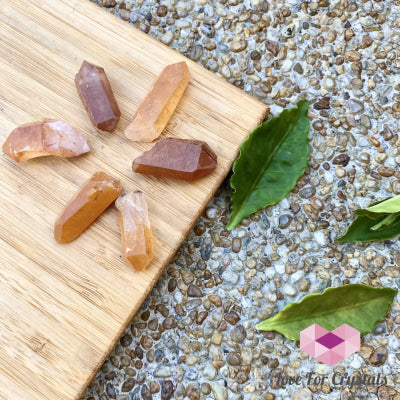 Tangerine Lemurian Points (Brazil) Crystal