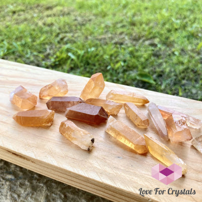 Tangerine Lemurian Points (Brazil) Crystal