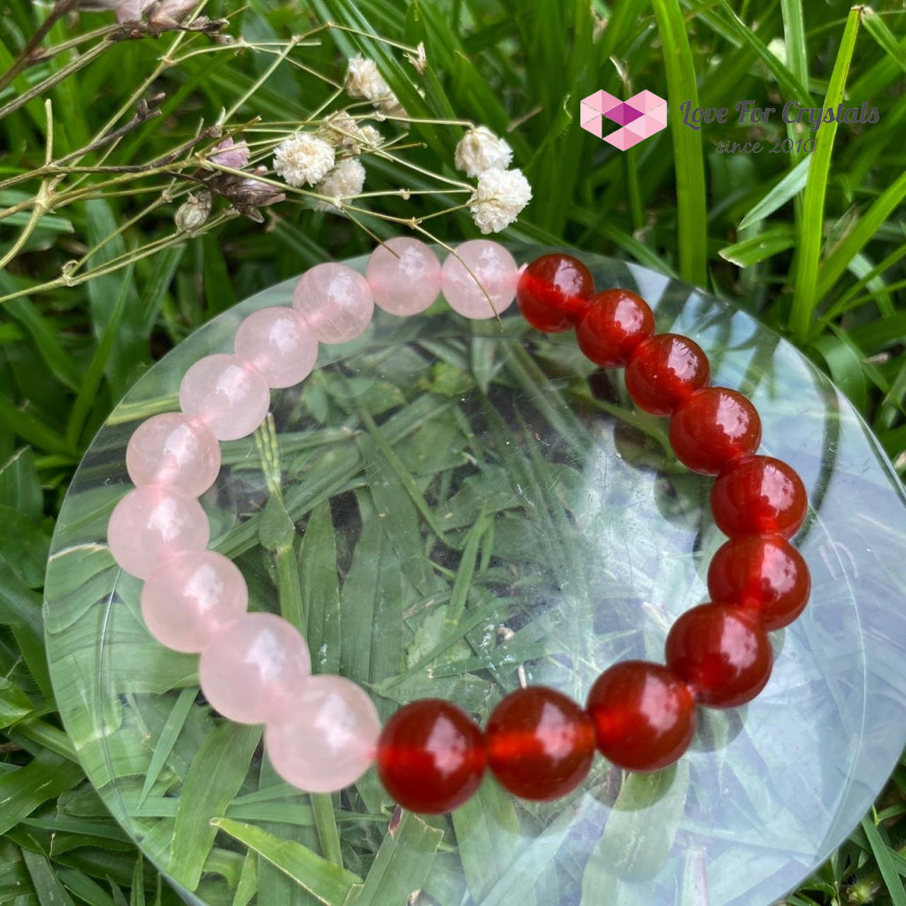 Taurus Zodiac Remedy Bracelet (Rose Quartz & Agate)