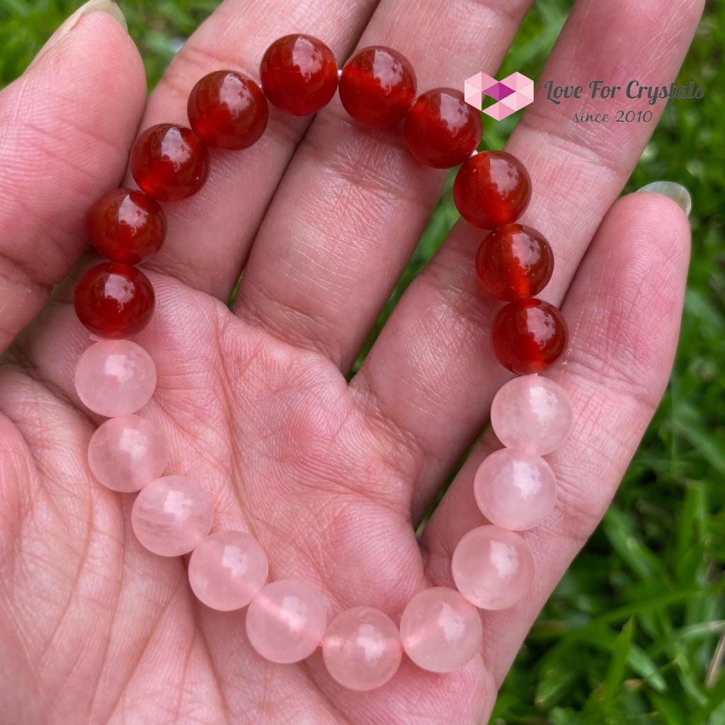 Taurus Zodiac Remedy Bracelet (Rose Quartz & Agate)