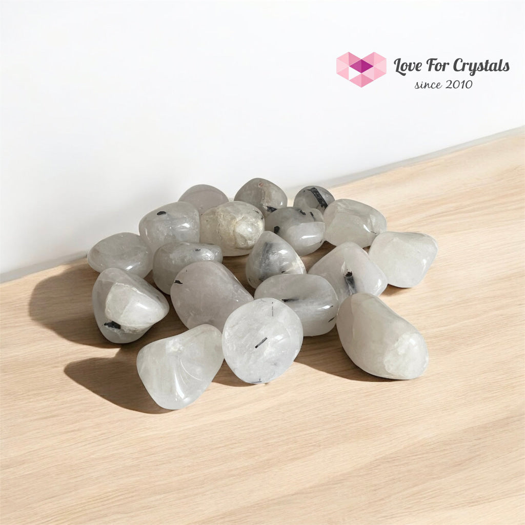 Tourmalinated Quartz Tumbled tumbled per piece Tumbled