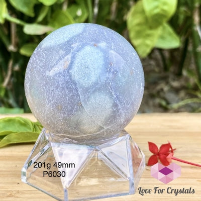 Trolleite Quartz Crystal Sphere (Brazil) Rare 201G 49Mm