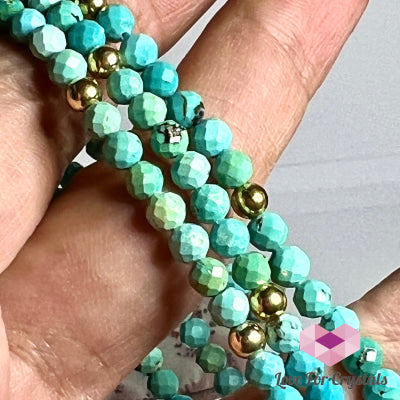 Turquoise 4Mm Bracelet (Shimmer & Gems) Bracelets