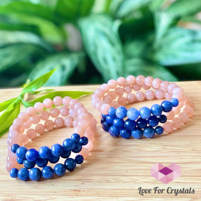 Weight Loss Crstal Bracelet (Sunstone And Blue Sodalite)