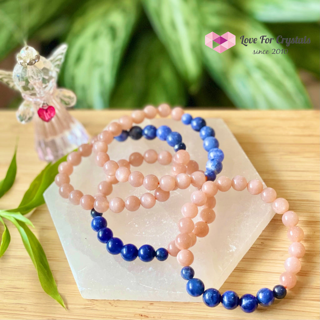 Weight Loss Crstal Bracelet (Sunstone And Blue Sodalite)