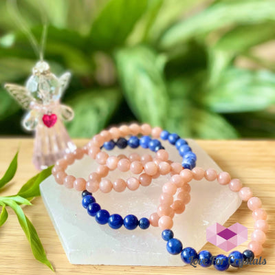 Weight Loss Crstal Bracelet (Sunstone And Blue Sodalite) 6.5