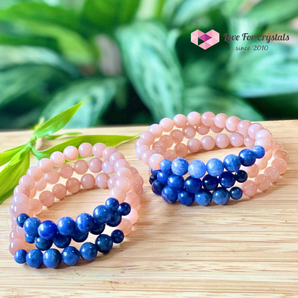 Weight Loss Crstal Bracelet (Sunstone And Blue Sodalite)