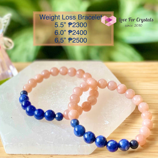 Weight Loss Crstal Bracelet (Sunstone And Blue Sodalite)