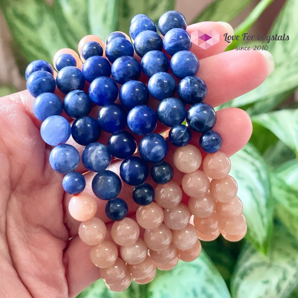 Weight Loss Crstal Bracelet (Sunstone And Blue Sodalite)