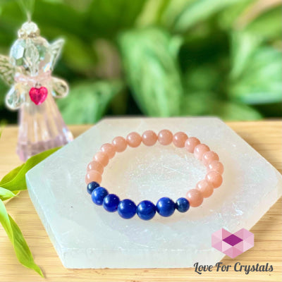 Weight Loss Crstal Bracelet (Sunstone And Blue Sodalite)