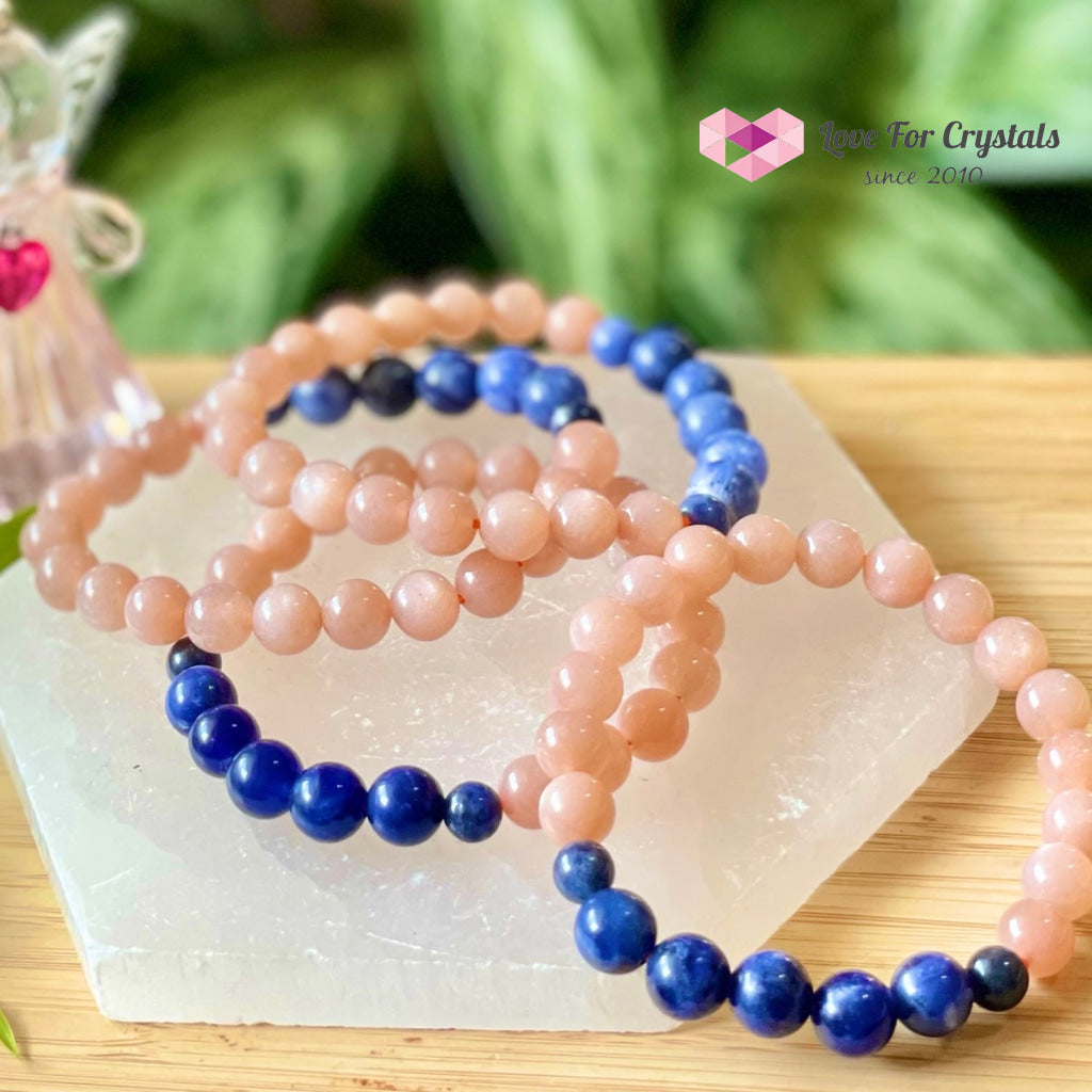 Weight Loss Crstal Bracelet (Sunstone And Blue Sodalite)